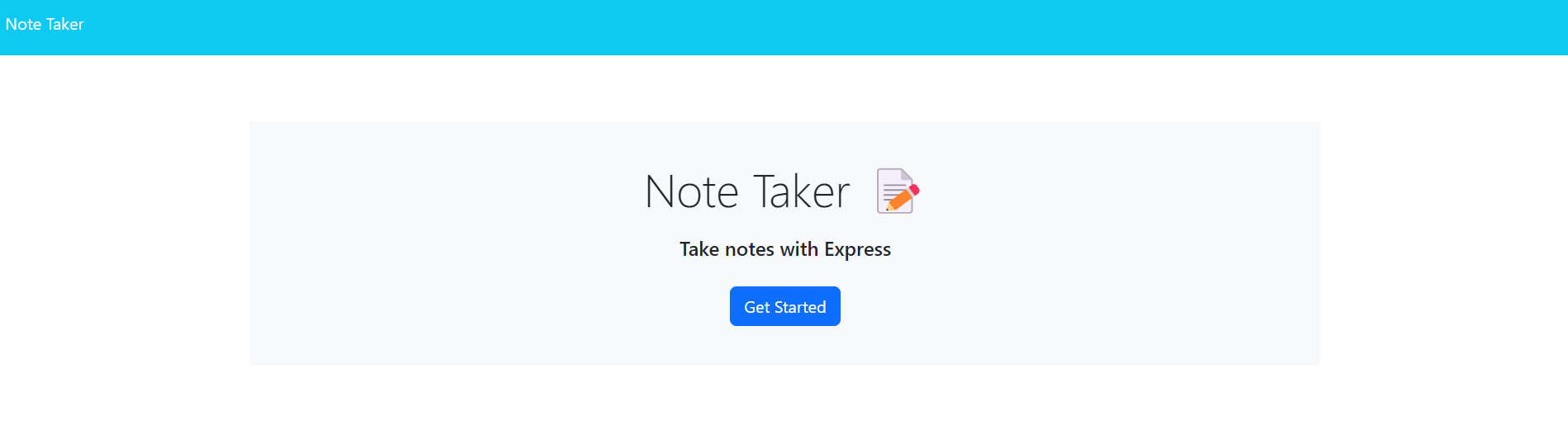 Note Taker Screenshot
